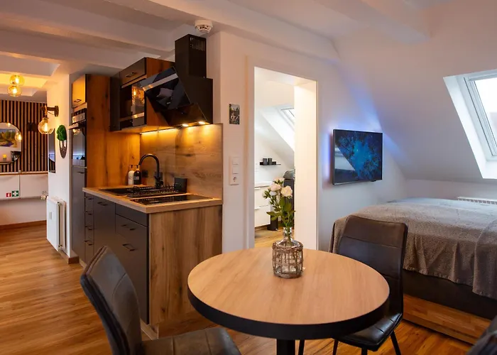 Neu! 9,7 Aussergewoehnlich Bergblick Mit Balkon Boxspringbett Kaffeevollautomat Inkl Bettwaesche Handtuecher #meenefewo De * Бад-Гарцбург